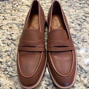 Franco Sarto Chestnut Leather Flats
